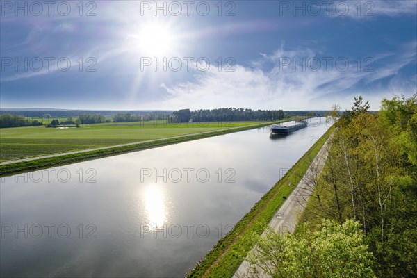 Freightship on Main-Danube Canal