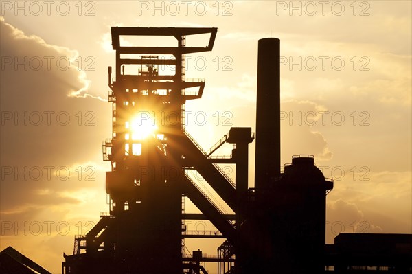 Disused industrial plant Phoenix West with blast furnace 5