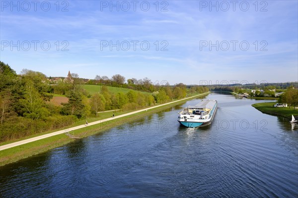 Freightship on Main Danube Canal