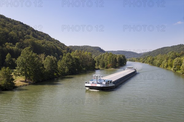 Cargo ship on Rhine-Main-Danube Canal