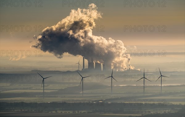 Smoke cloud from power plant Weisweiler