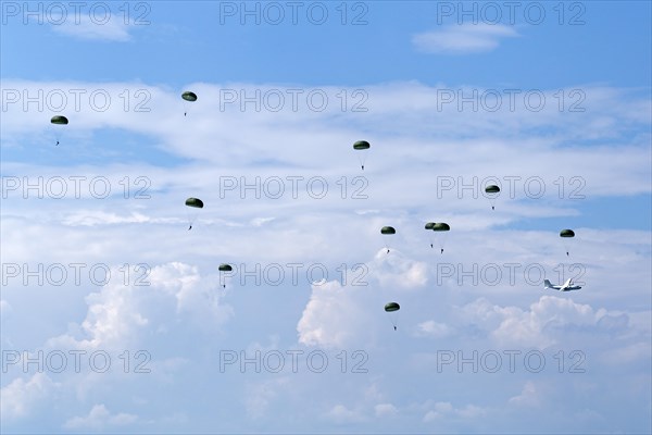 Skydivers near Langenargen