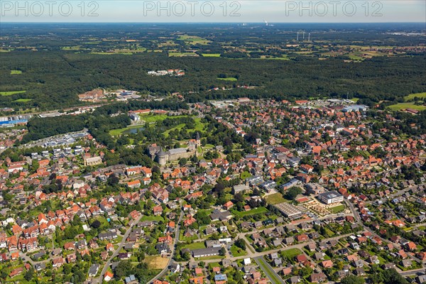 City view with Bentheim Castle