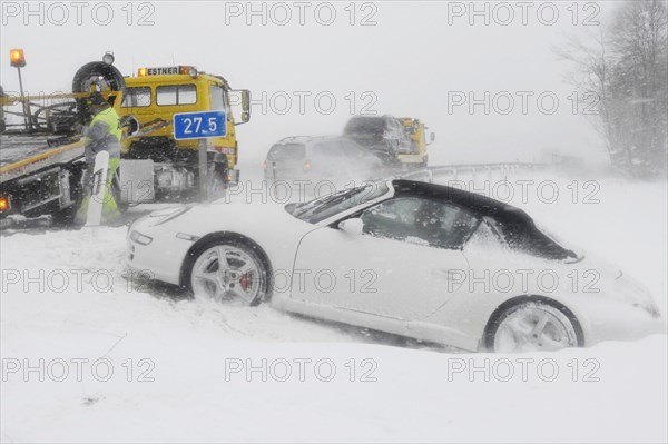 Accident on autobahn