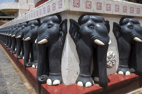 Stone elephants