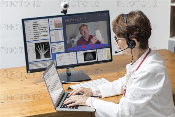 Symbol photo for telemedicine