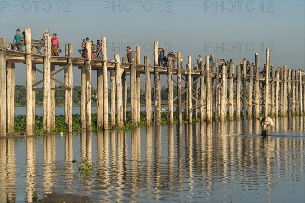 U Bein Bridge over Taungthaman Lake
