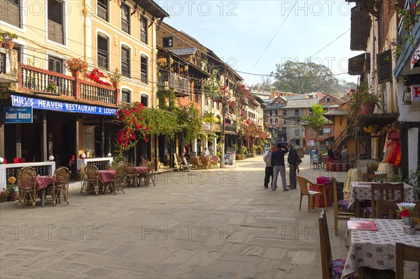 Shops and cafes in main street