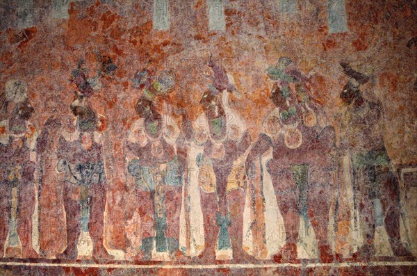 Original mural in temple