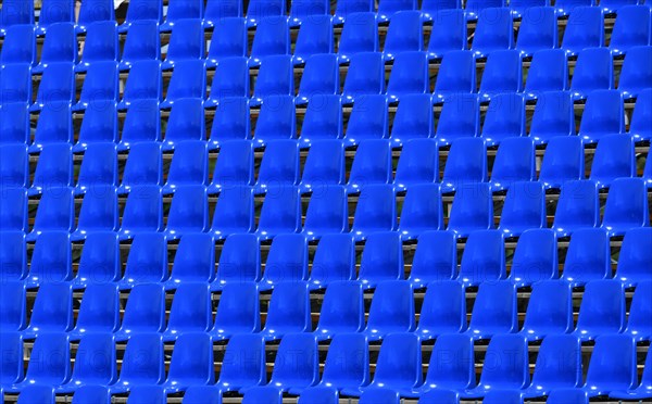 Empty grandstand seats