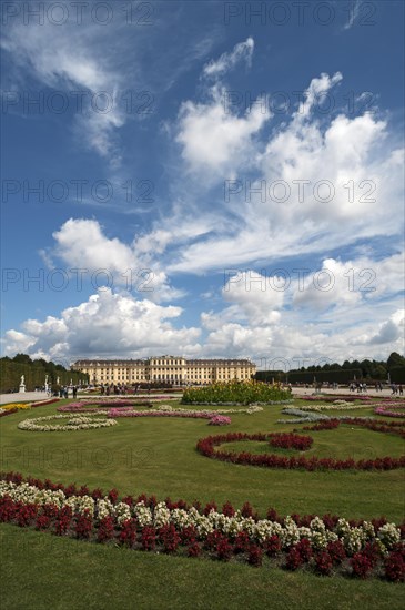 Flower bed in park