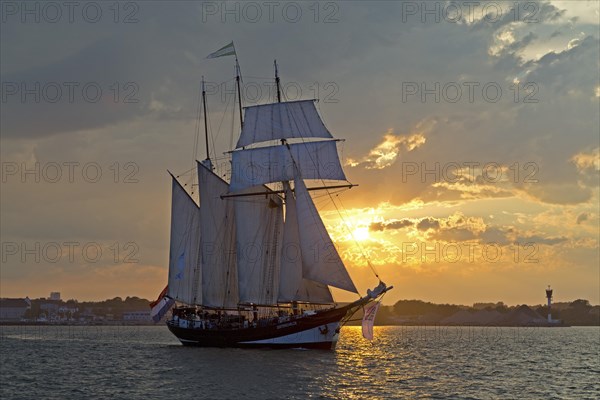 Three-masted sailing ship Oosterschelde