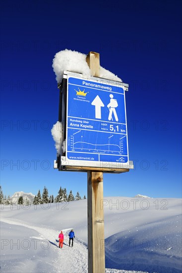 Panorama trail signpost