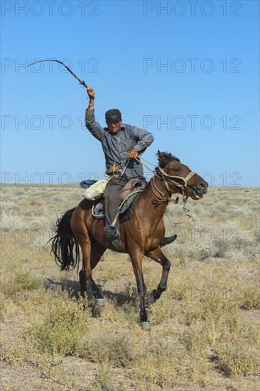 Sheep Herder with horsewhip