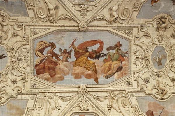 Ceiling painting in the Wallenstein Palace