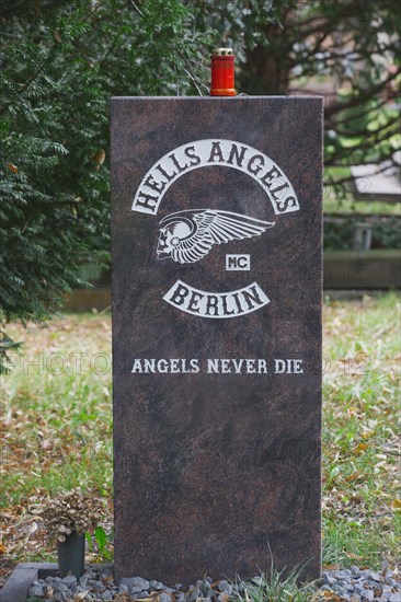 Grave stone of a Hells Angels