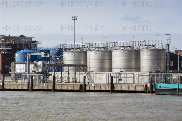 Oil tanks by the harbor