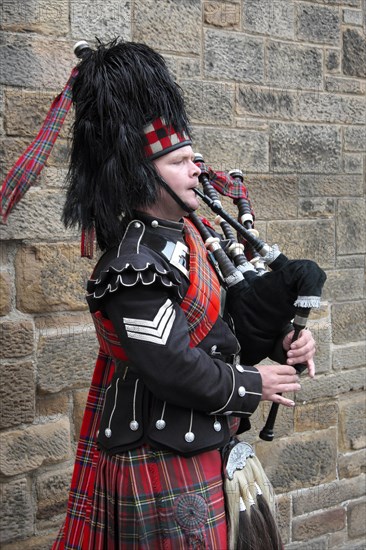 Bagpipe player