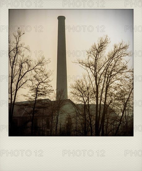 Polaroid effect of Abandoned factory