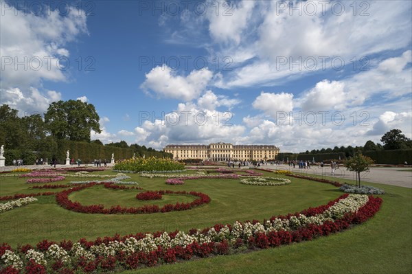 Flower bed in park