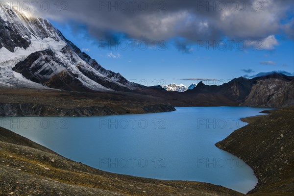 Tilicho Lake in the mountains