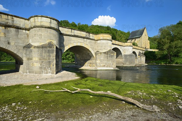 Stone bridge over the river Werra