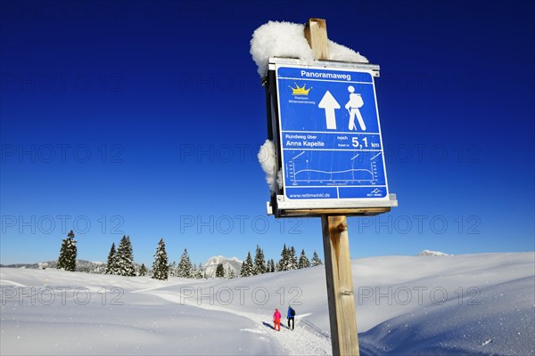 Panorama trail signpost