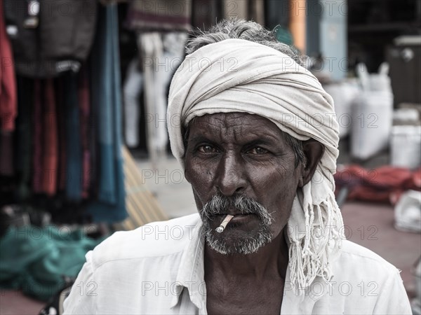 Portrait of a man with cigarette