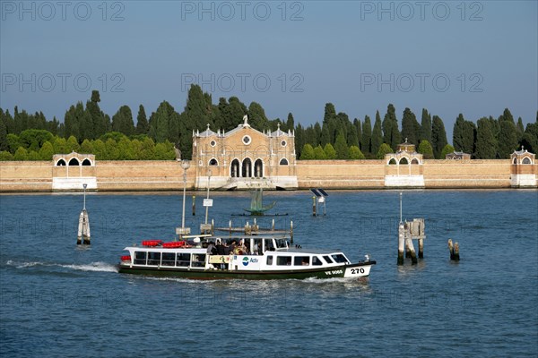 View to the cemetery island San Michele