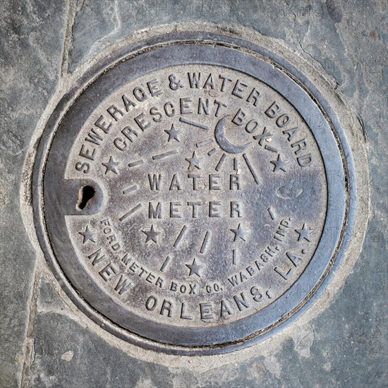 Vintage water meter cover