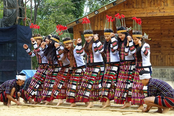 Tribal ritual dance at the Hornbill Festival