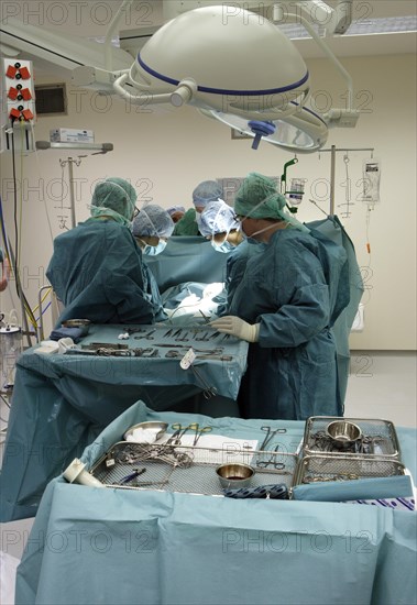 Doctors during surgery