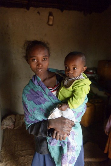 Young mother with toddler