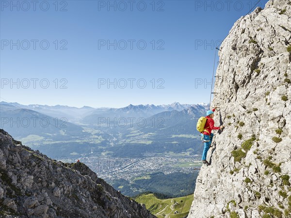 Nordkette fixed-rope route