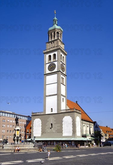 Perlachturm and Augustus Fountain