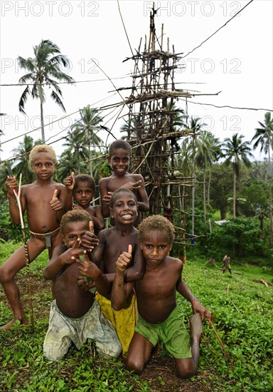 Native children posing