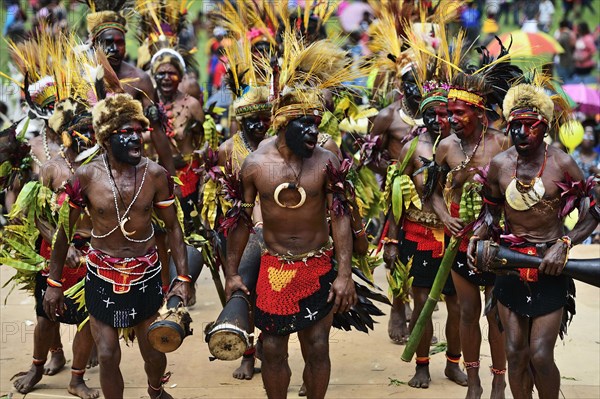 The highland tribes presenting themselves at the annual Sing Sing of Goroka