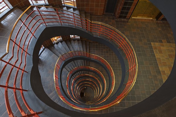 Round staircase in Kontor building Sprinkenhof