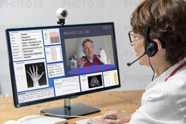 Symbol photo for telemedicine