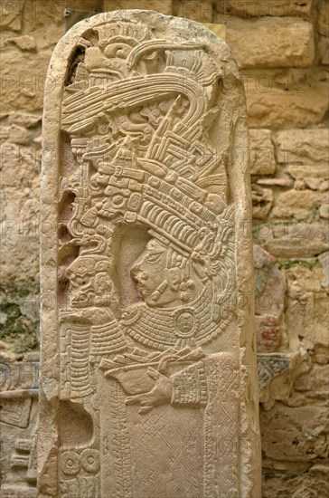 Yellow sandstone bas-relief