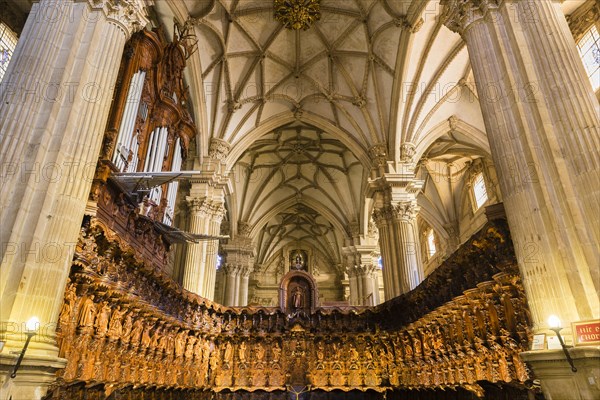 Choir with carved choir stalls