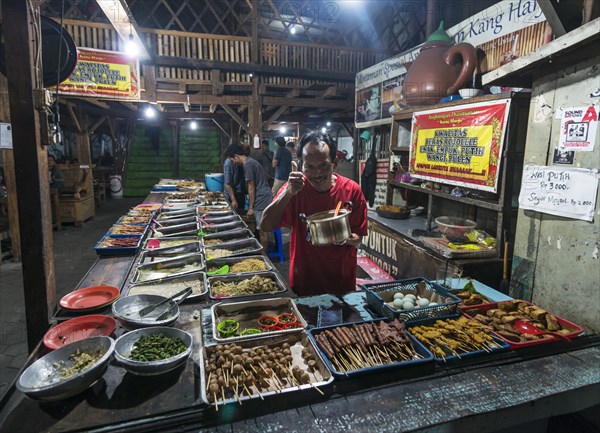 Indonesian food at booth