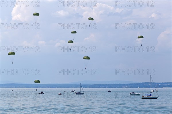 Skydivers near Langenargen