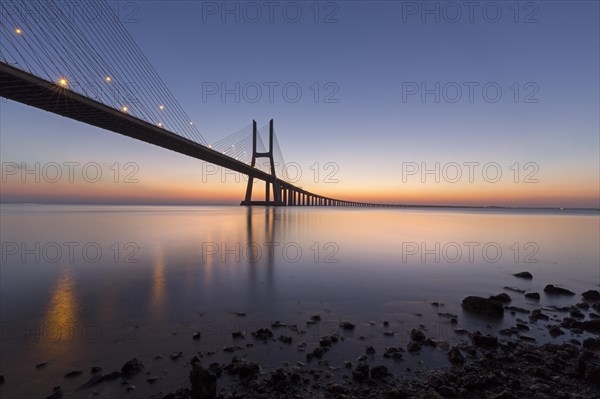 Vasco da Gama Bridge over the river Tagus