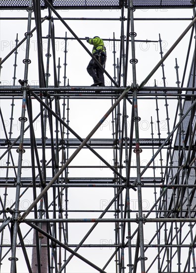 Scaffolders at work