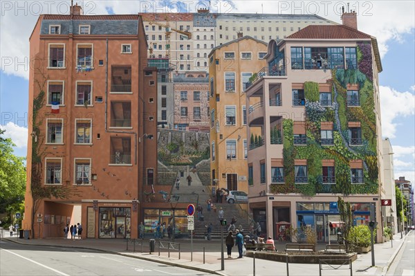 Mur des Canuts or Wall of the silk workers, Lyon