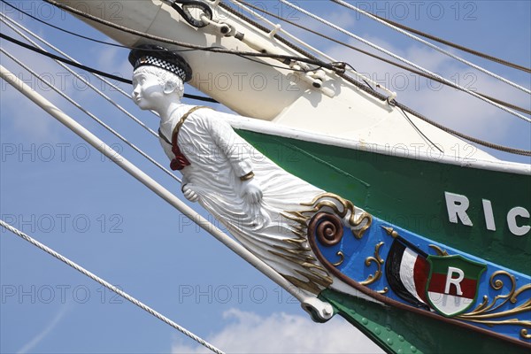 Figurehead on the sailing ship Rickmer Rickmers