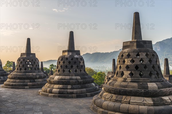 Borobudur Temple at sunrise