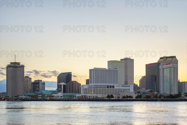 View of downtown New Orleans skyline from across the Mississippi River