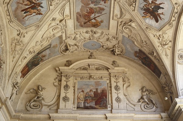 Ceiling painting in the Wallenstein Palace